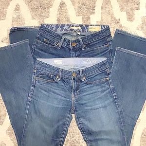2 pairs of Gap jeans